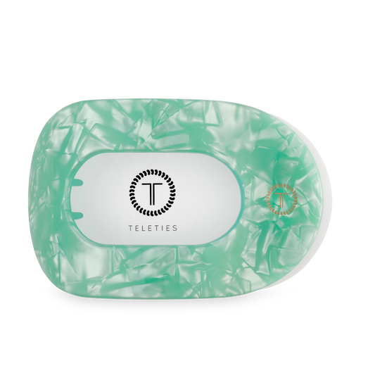 Flat Round Hair Clip | Large | Spring Splash