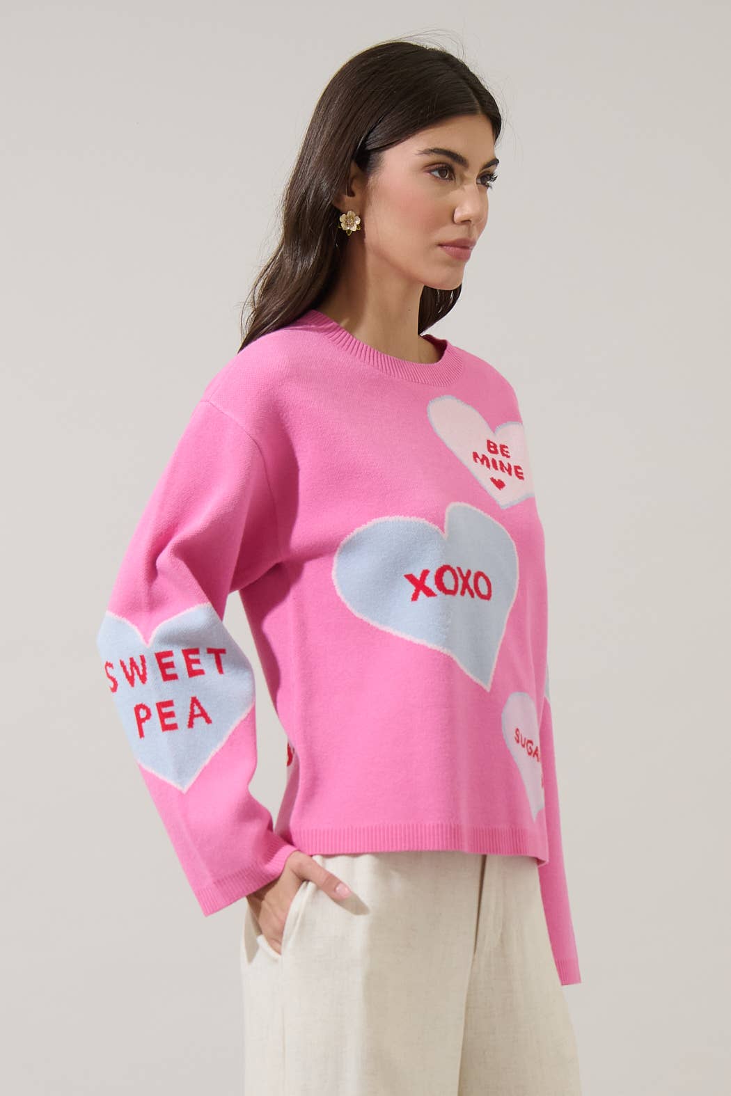Valeny Candy Heart Sweater