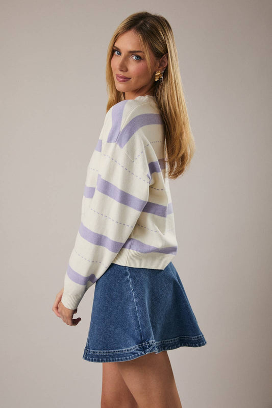Emery Stitch Stripe Sweater