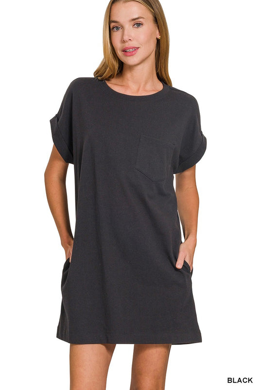 The Clara Premium Cotton T-Shirt Dress