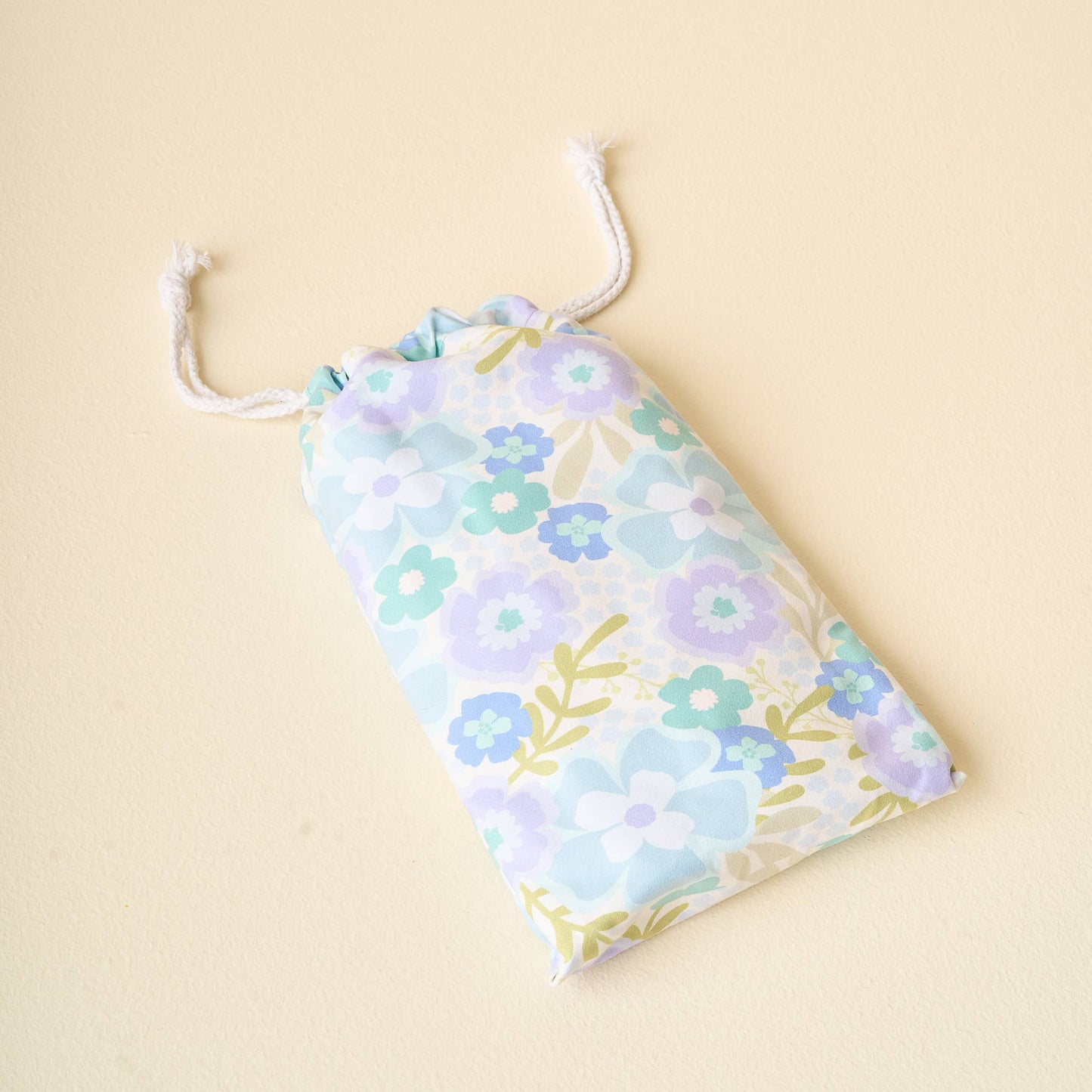 XL Quick-Dry Beach Towel-Beyond Blooms Blue Green