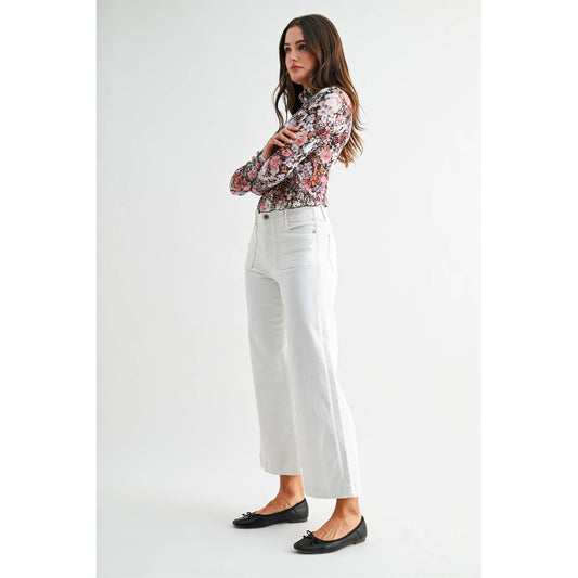 Mica Coastal Wide Crop Jeans