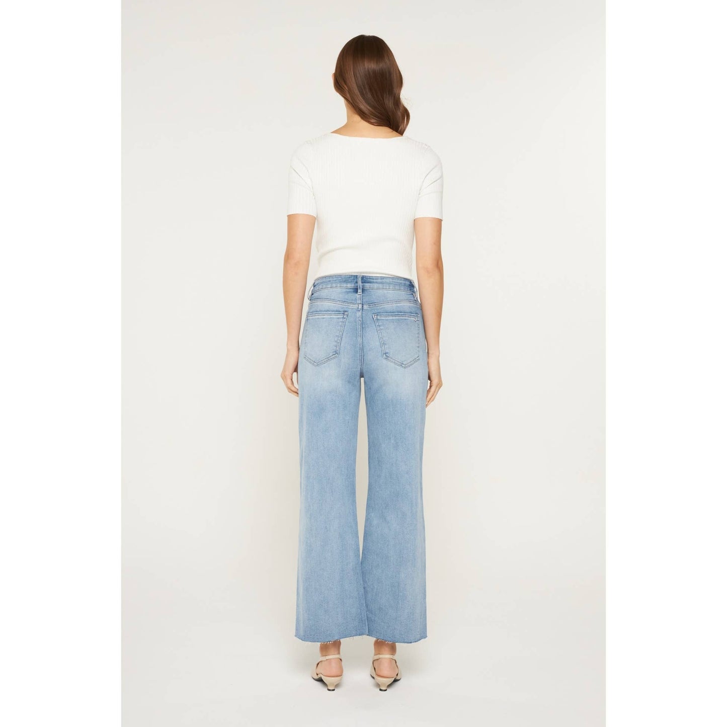 HIGH RISE WIDE RAW HEM