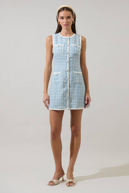 Eloise Tweed Mini Dress