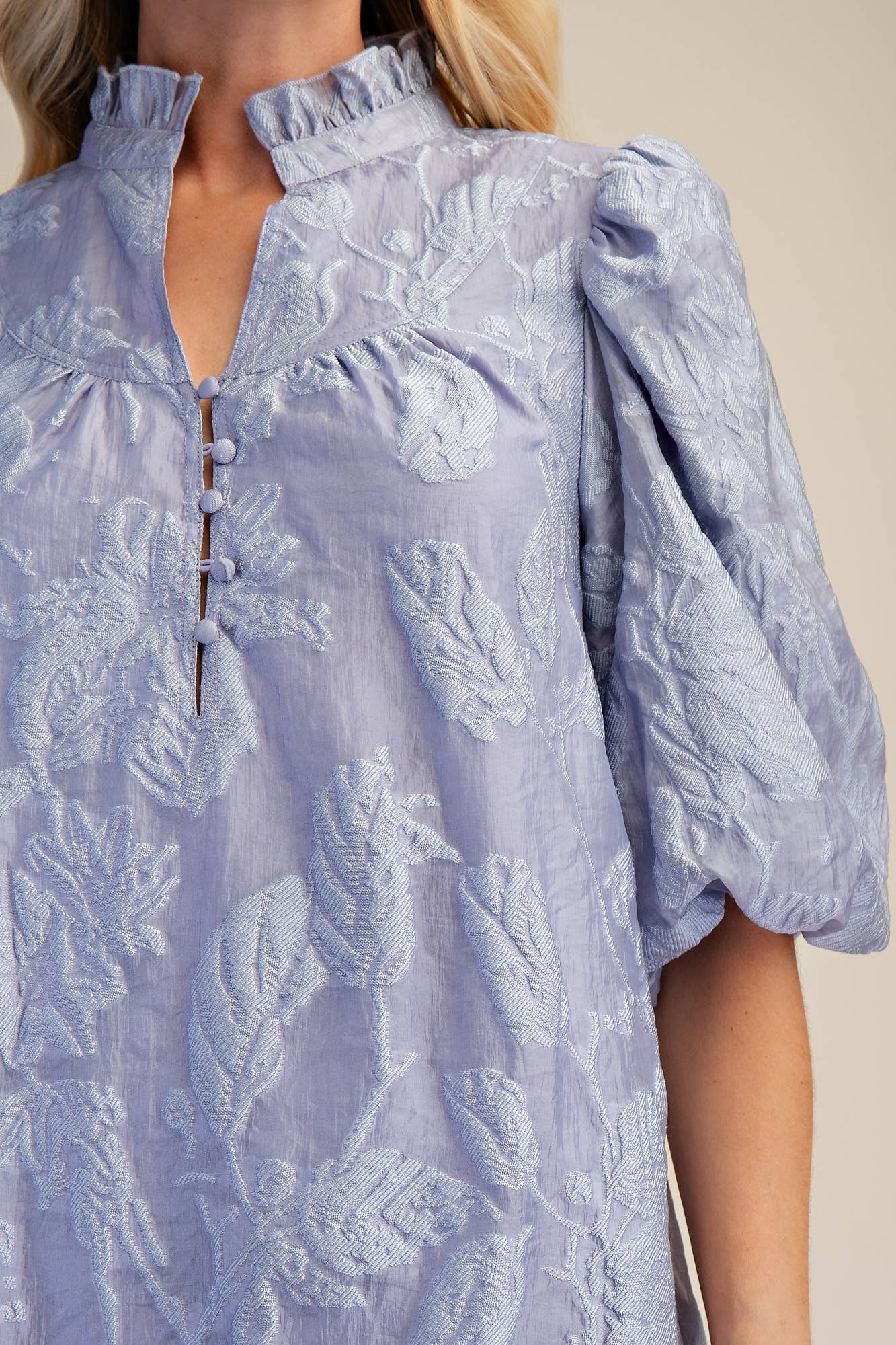 The Lila Ruffled Neck Dress