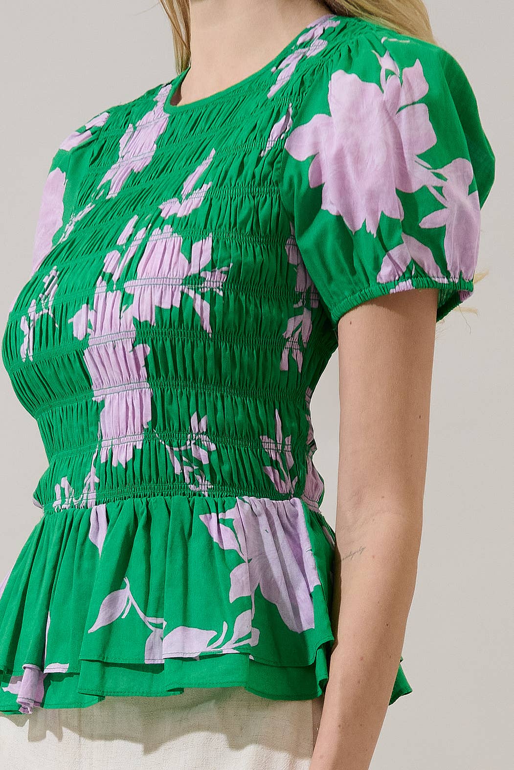 Lennox Garden Smocked Top