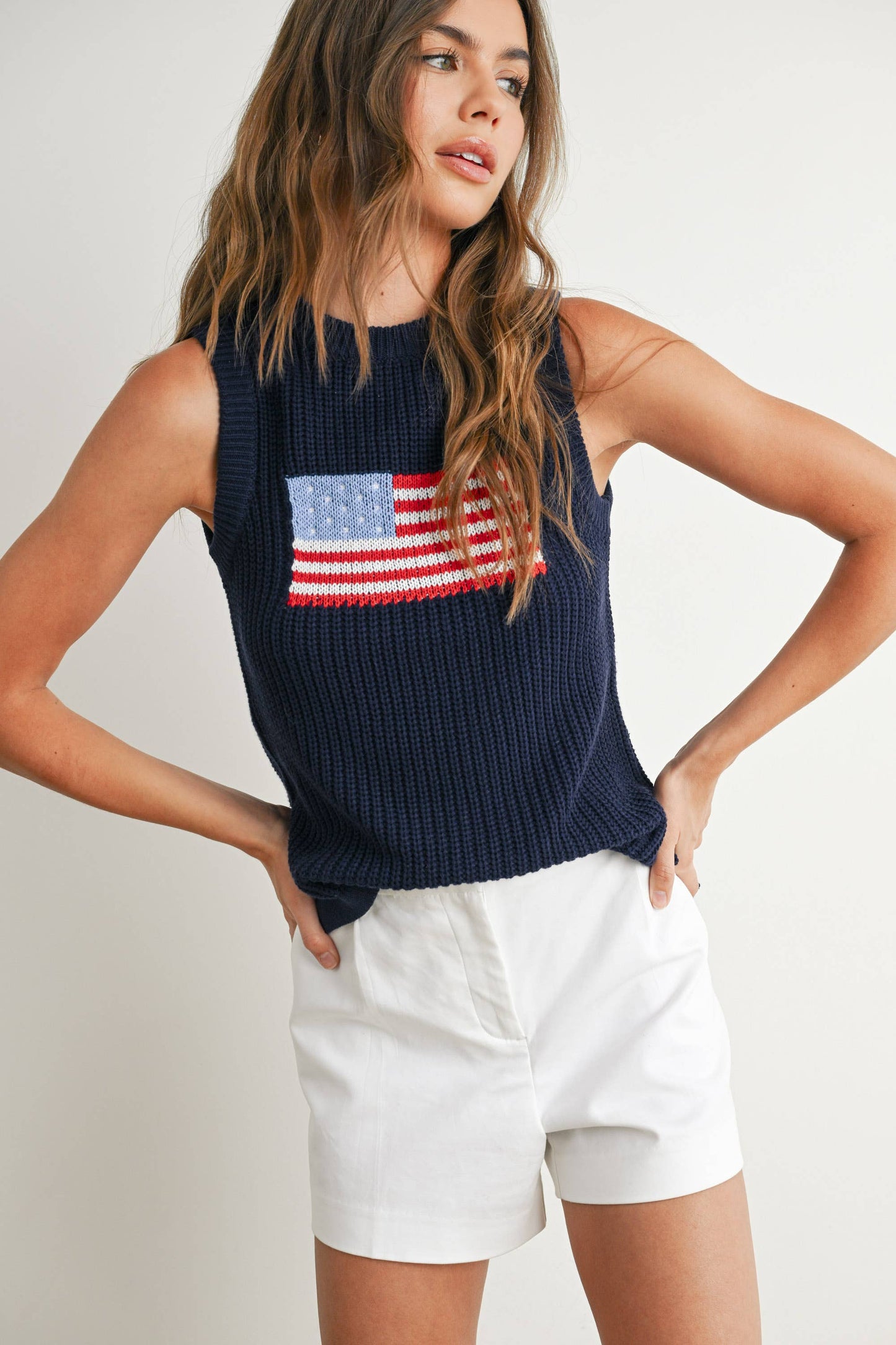 The Liberty Knit Sleeveless Sweater