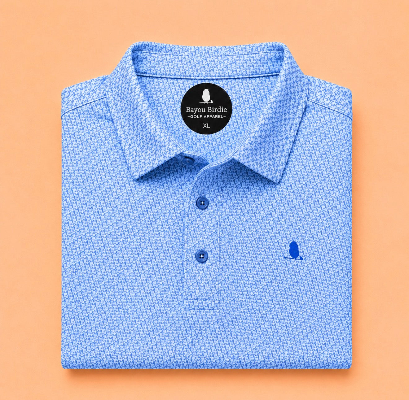 “Louisiana” Blue Polo