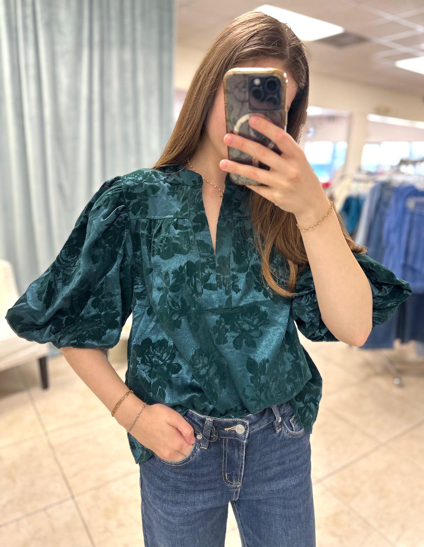 The Stephanie Velvet Top