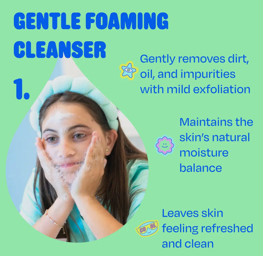 Pipa Skincare Start Young Gift Set, 3-Step Gentle Routine