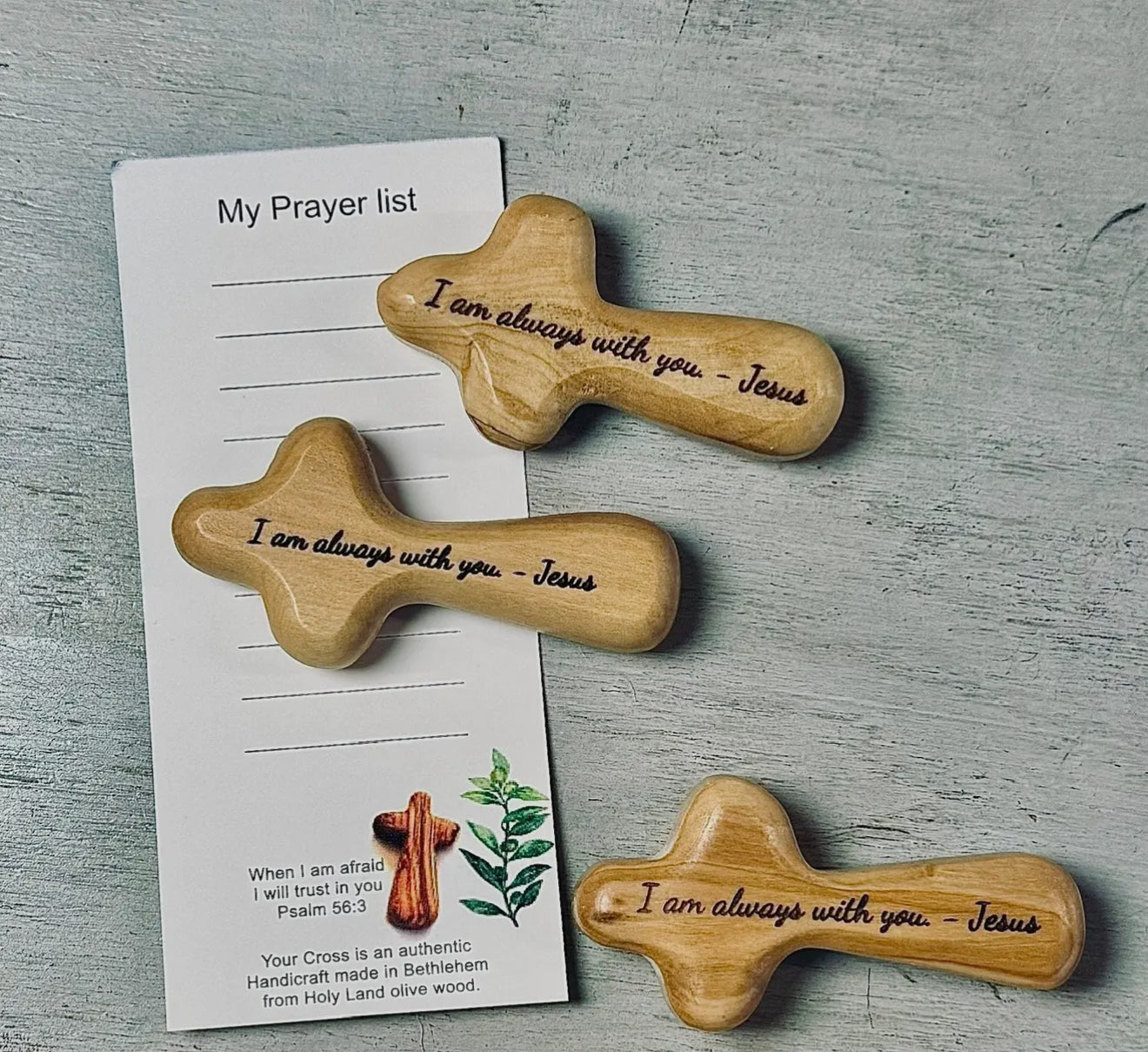 Olive Wood Comfort Cross