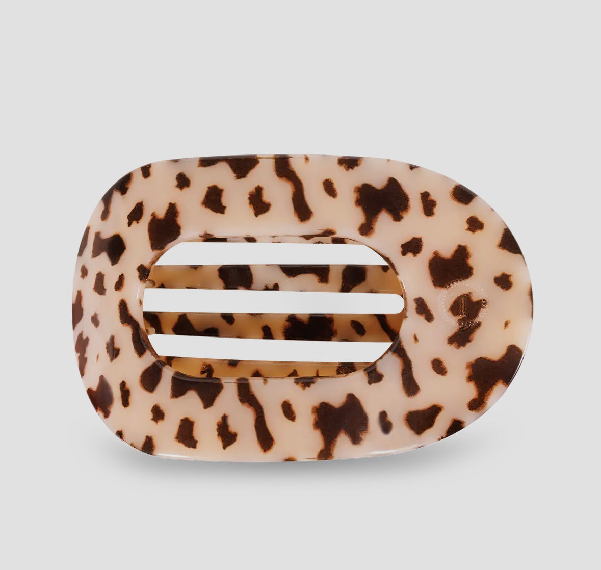 Blonde Tortoise Large Flat Round Hair Clip