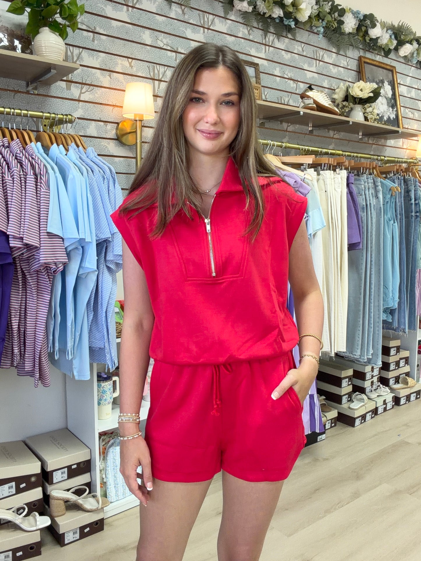 Addison Half-Zip Lounge Set