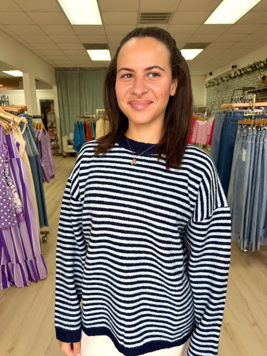 Clara Soft Stripe Knit Top