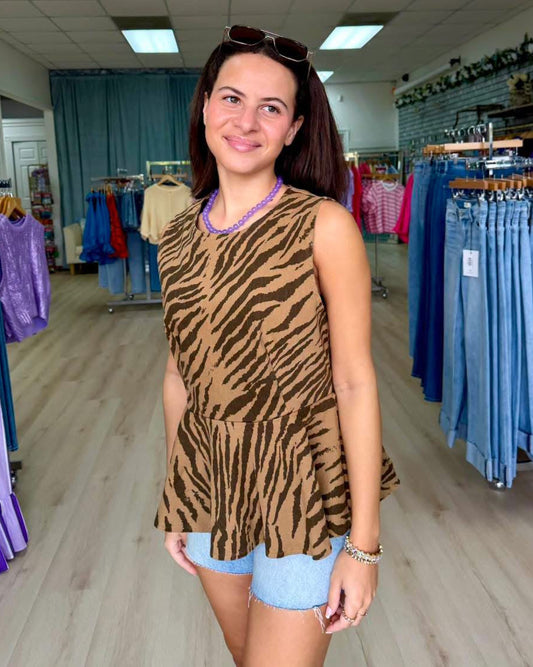 Wild Grace Peplum Top