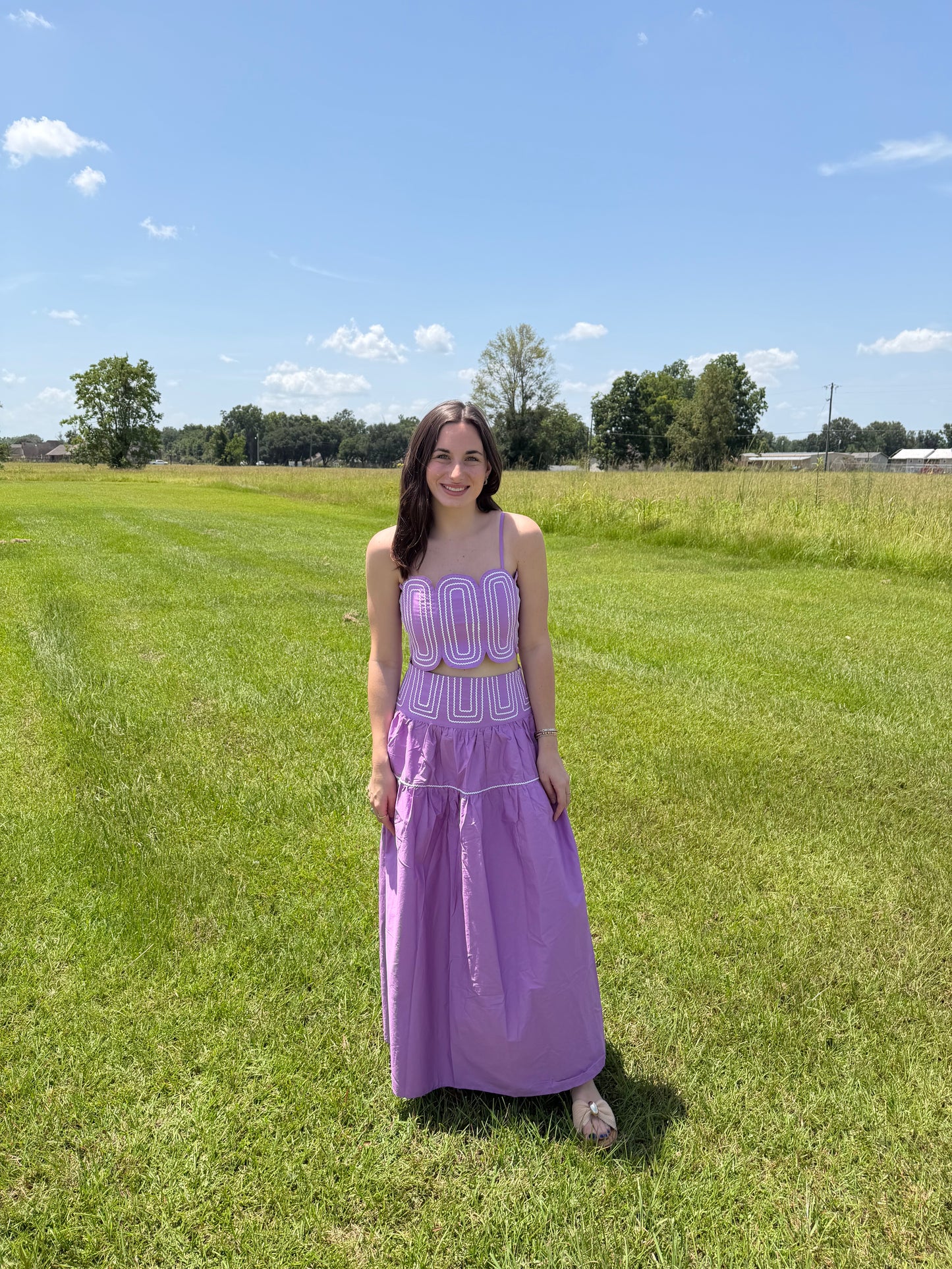 Lavender Dreams Embroidered Set