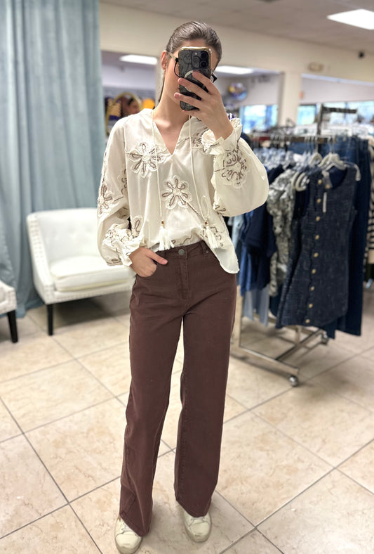 Cocoa Canyon Wide Leg Denim