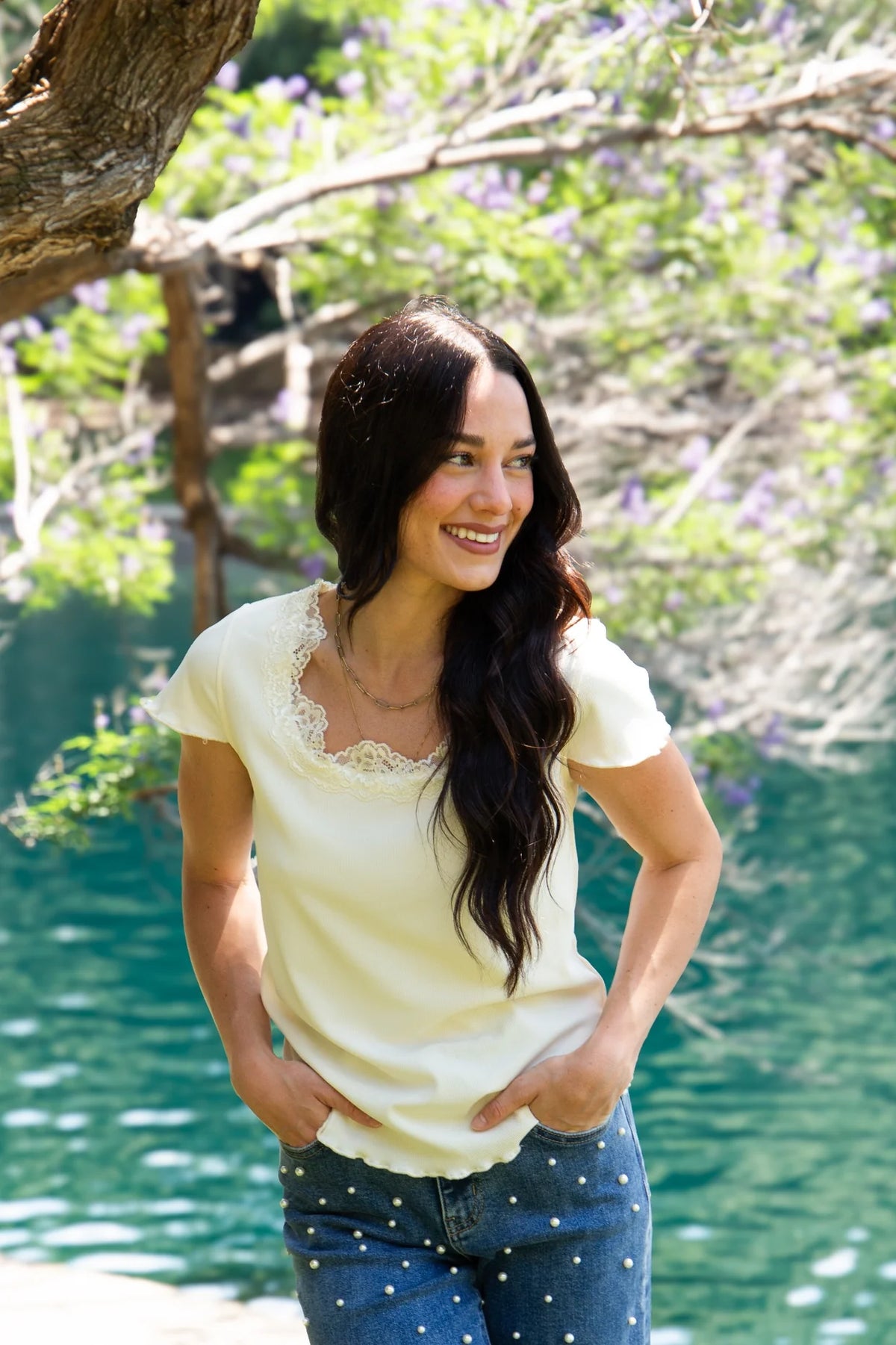 Sweet Talk Lace Tee