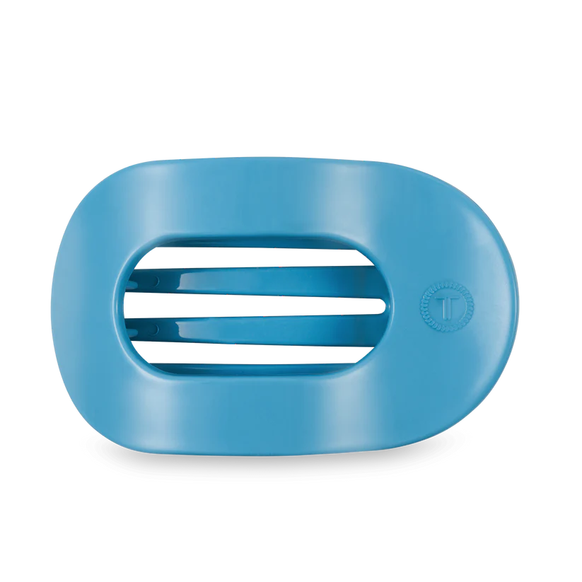 Summer Sky Medium Flat Round Hair Clip