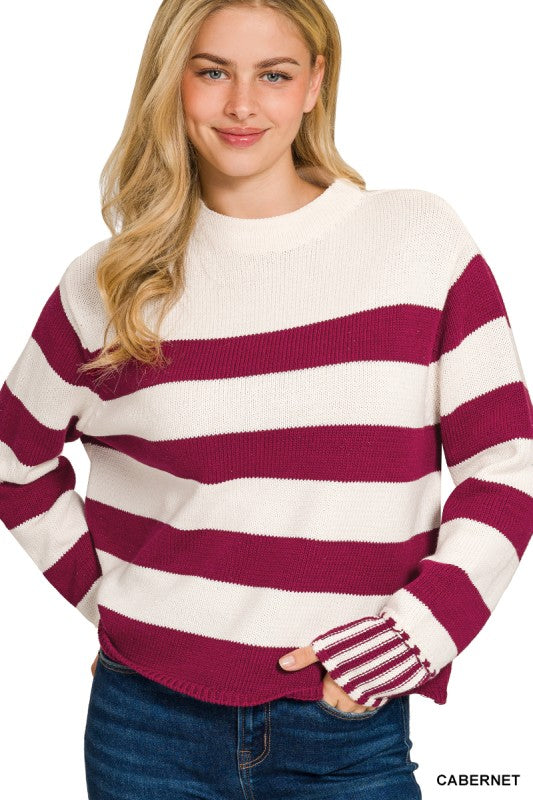 The Weekend Stripes Knit Sweater
