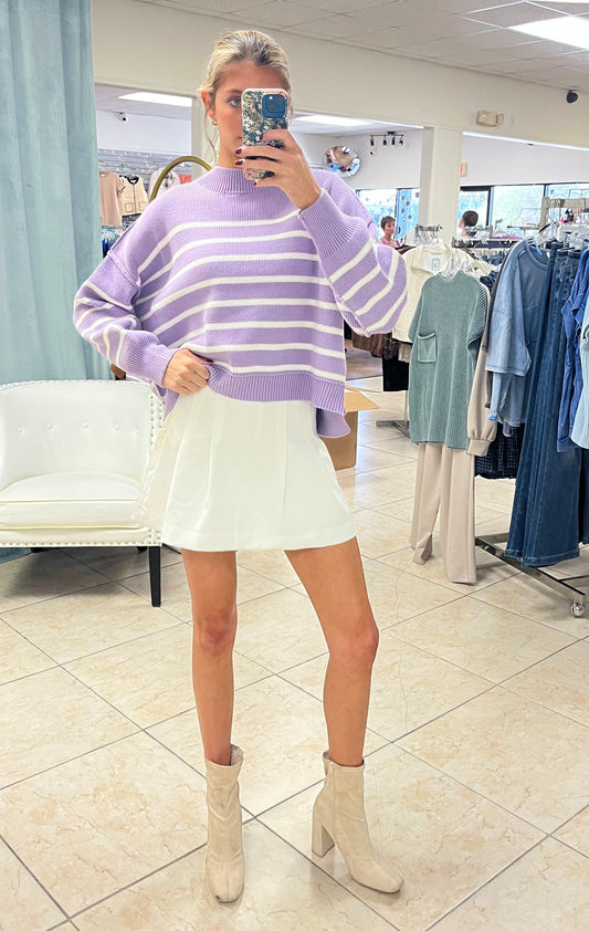 The Remi Striped Knit Sweater