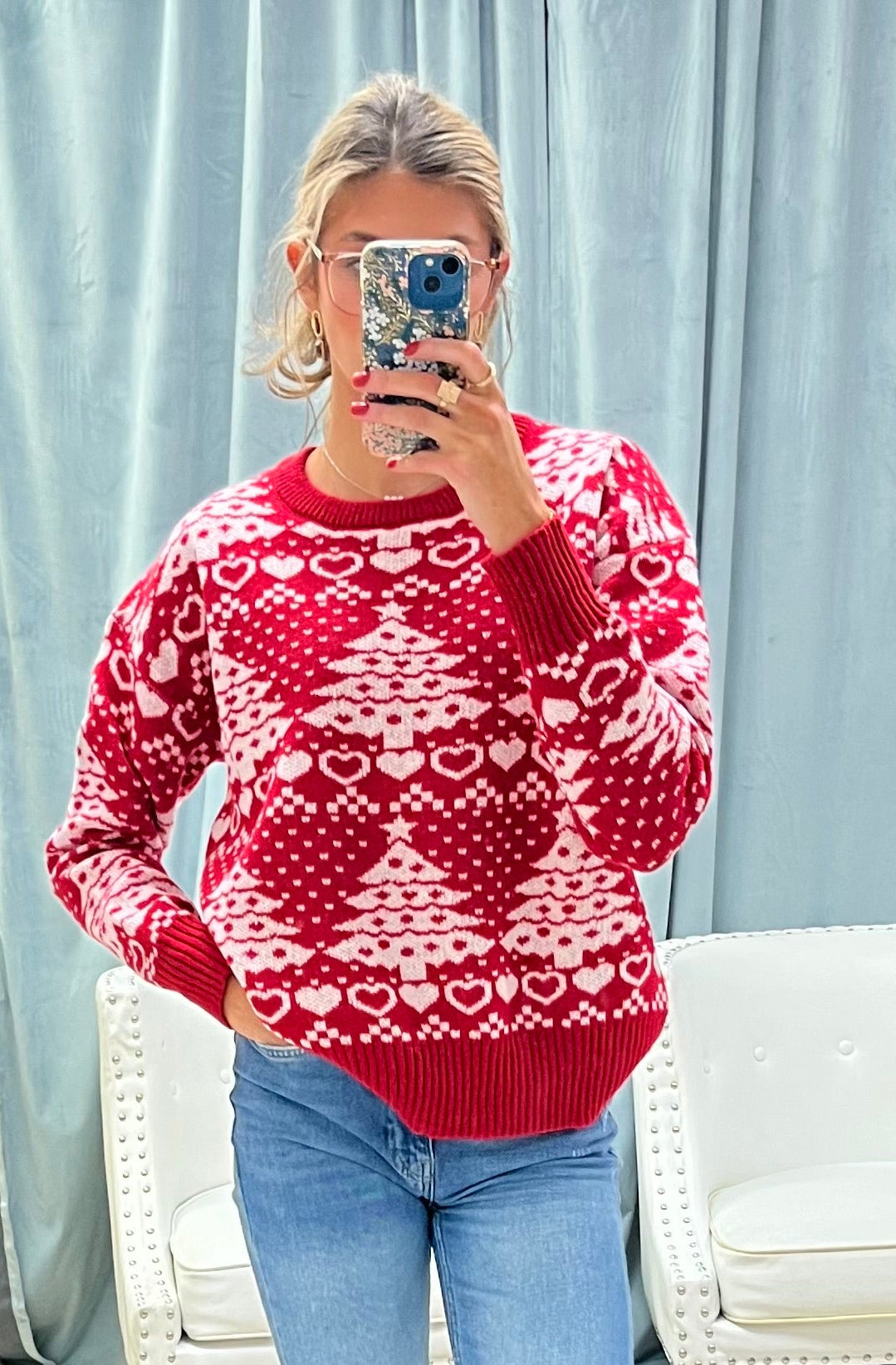 Merry Heart Holiday Sweater