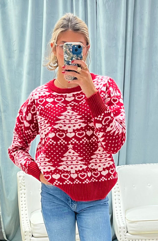 Merry Heart Holiday Sweater