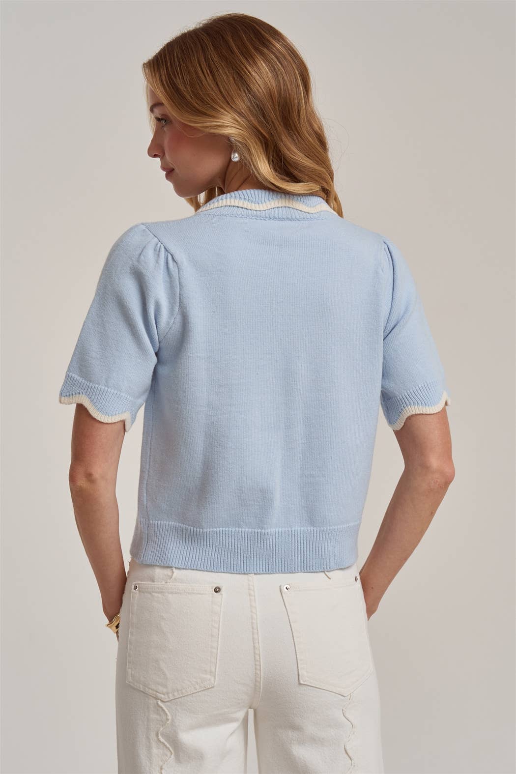 Charlotte Scallop Collar Cardigan