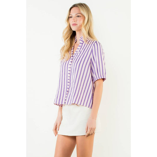 The Harper Stripe Button Down