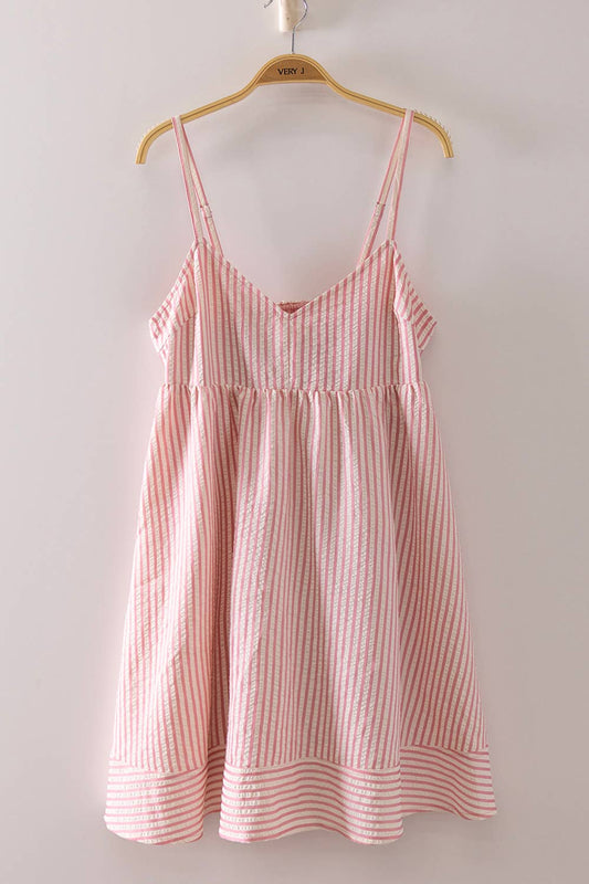 Alex Stripe Babydoll Sundress