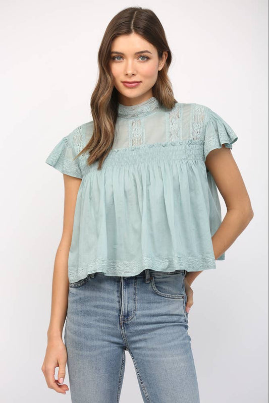 Lauren Ruffled Top