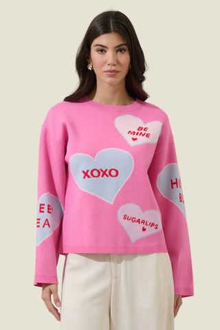 Valeny Candy Heart Sweater