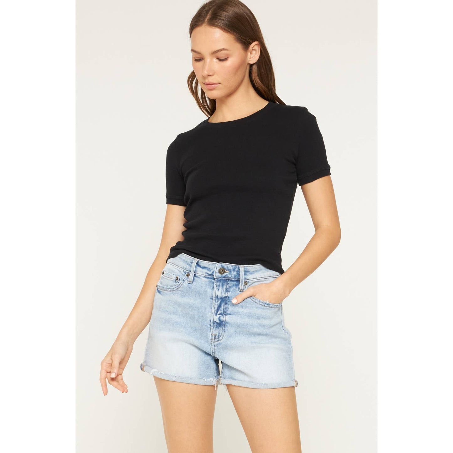Laurie Distressed Denim Shorts