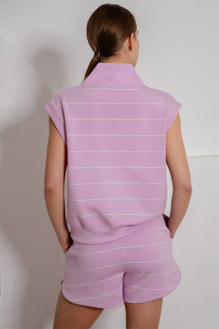 Jolie Striped Scuba Top