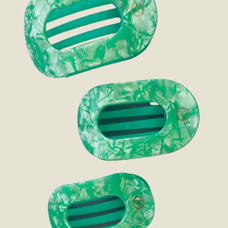 Flat Round Hair Clip | Small | Spring Splash