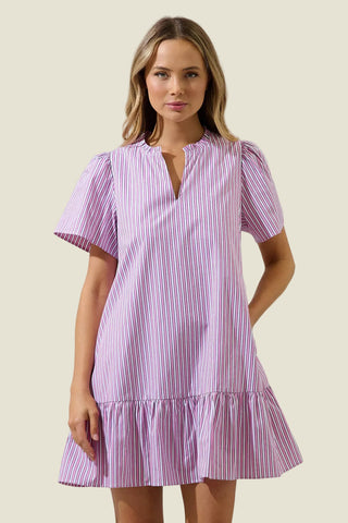 Pink Lemonade Stripe Mini Dress