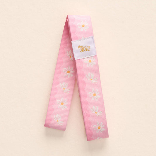 Stay-Put Towel Band-Scalloped Floral Pink