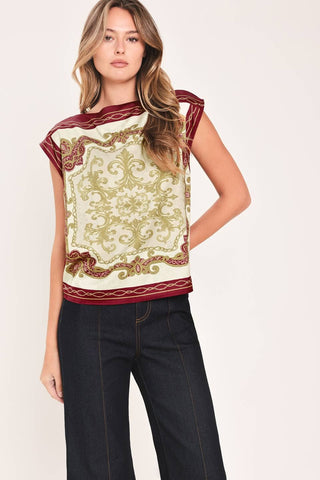 The Vintage Heirloom Scarf Top