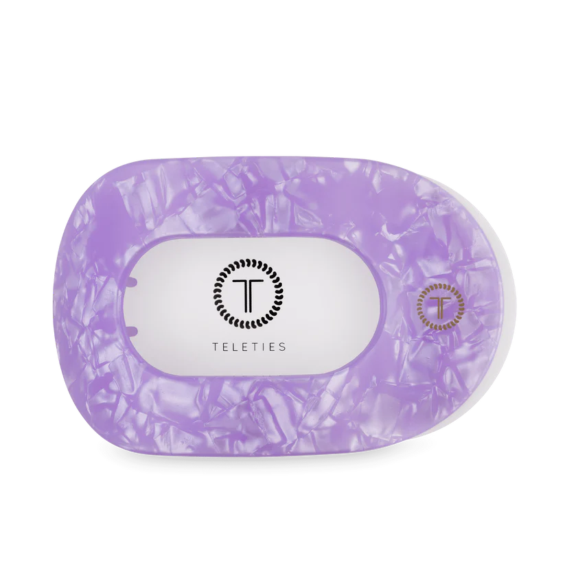 Flat Round Hair Clip - Medium - Lavender Mist