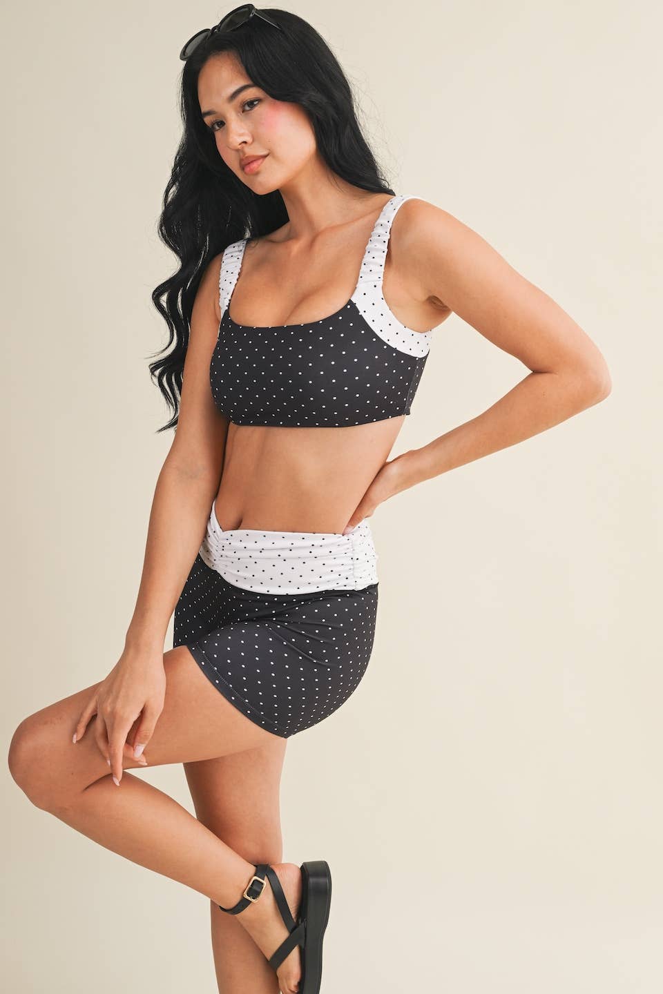 Piper Polka Dot Sports Bra
