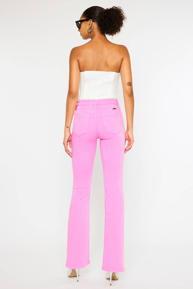 The Pink Aura High-Rise Bootcut Jeans