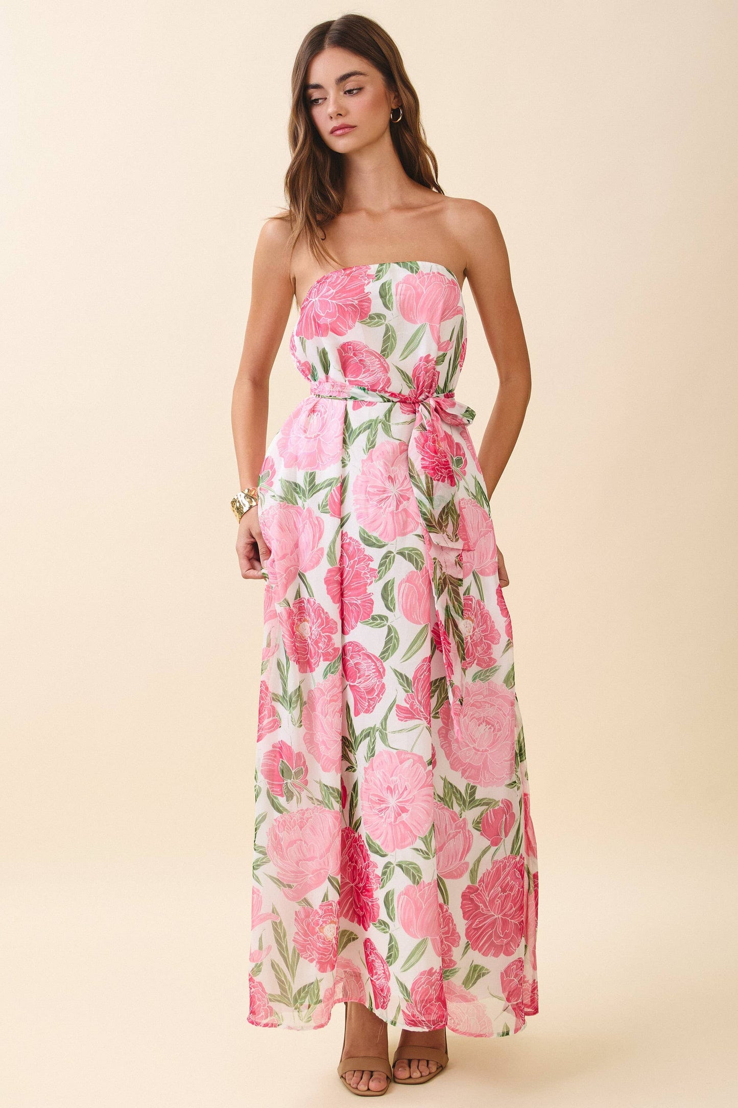 Adaline Scarf Maxi Dress