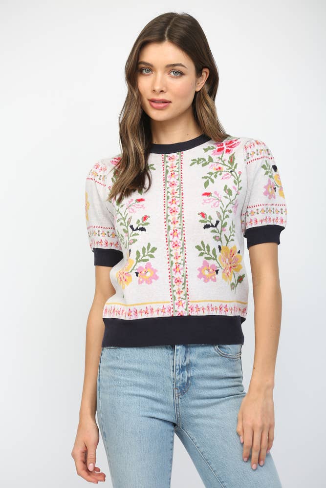 Laura Floral Top
