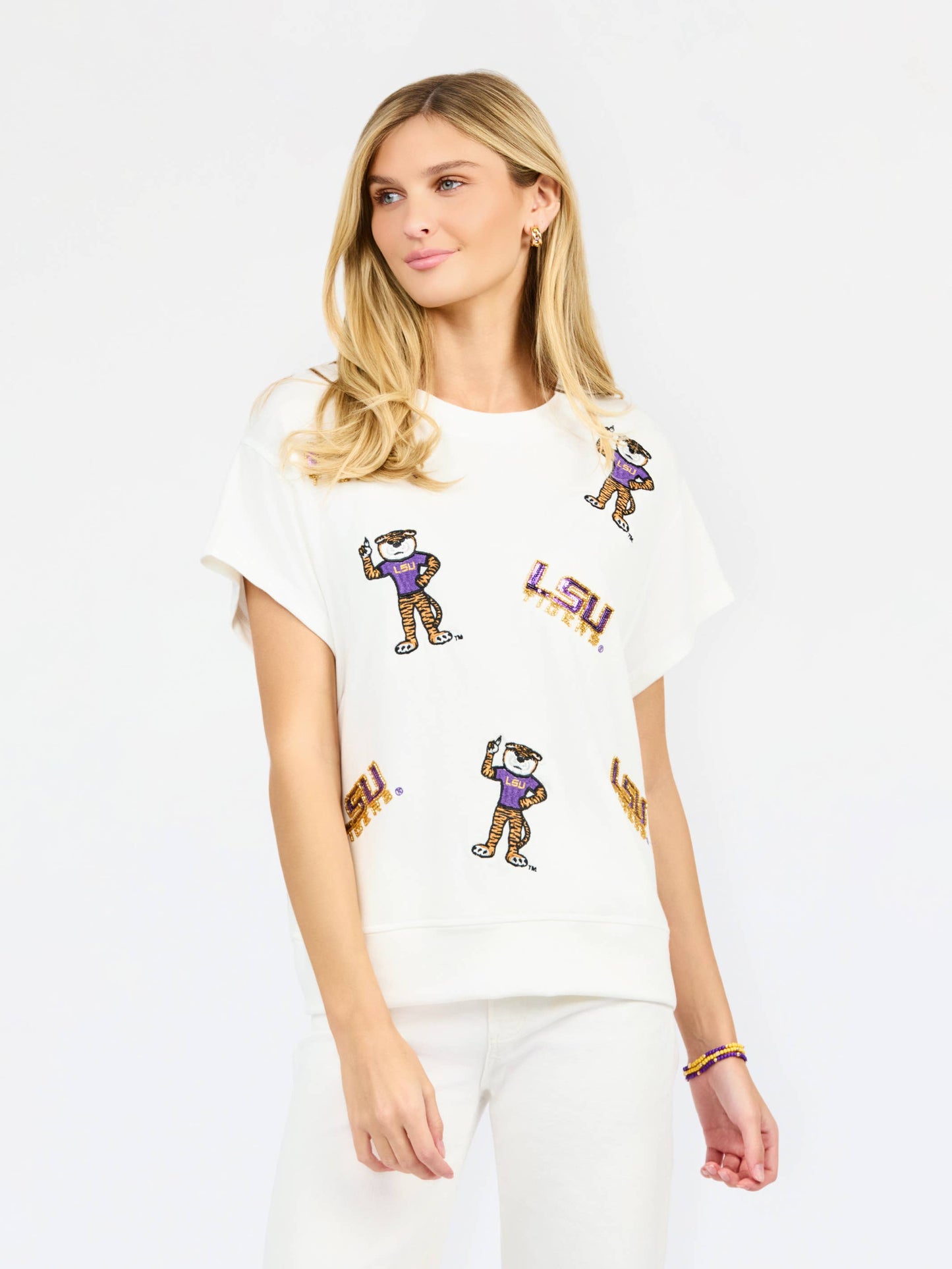 Emily Embellished Game Day Top