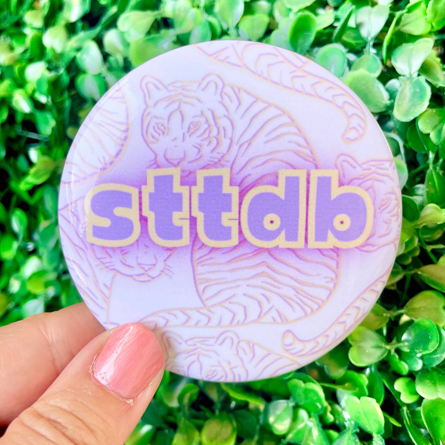 STTDB - Sassy Tigers - Game Day Button 3”