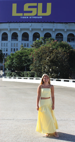 Lemon Drop Midi Skirt