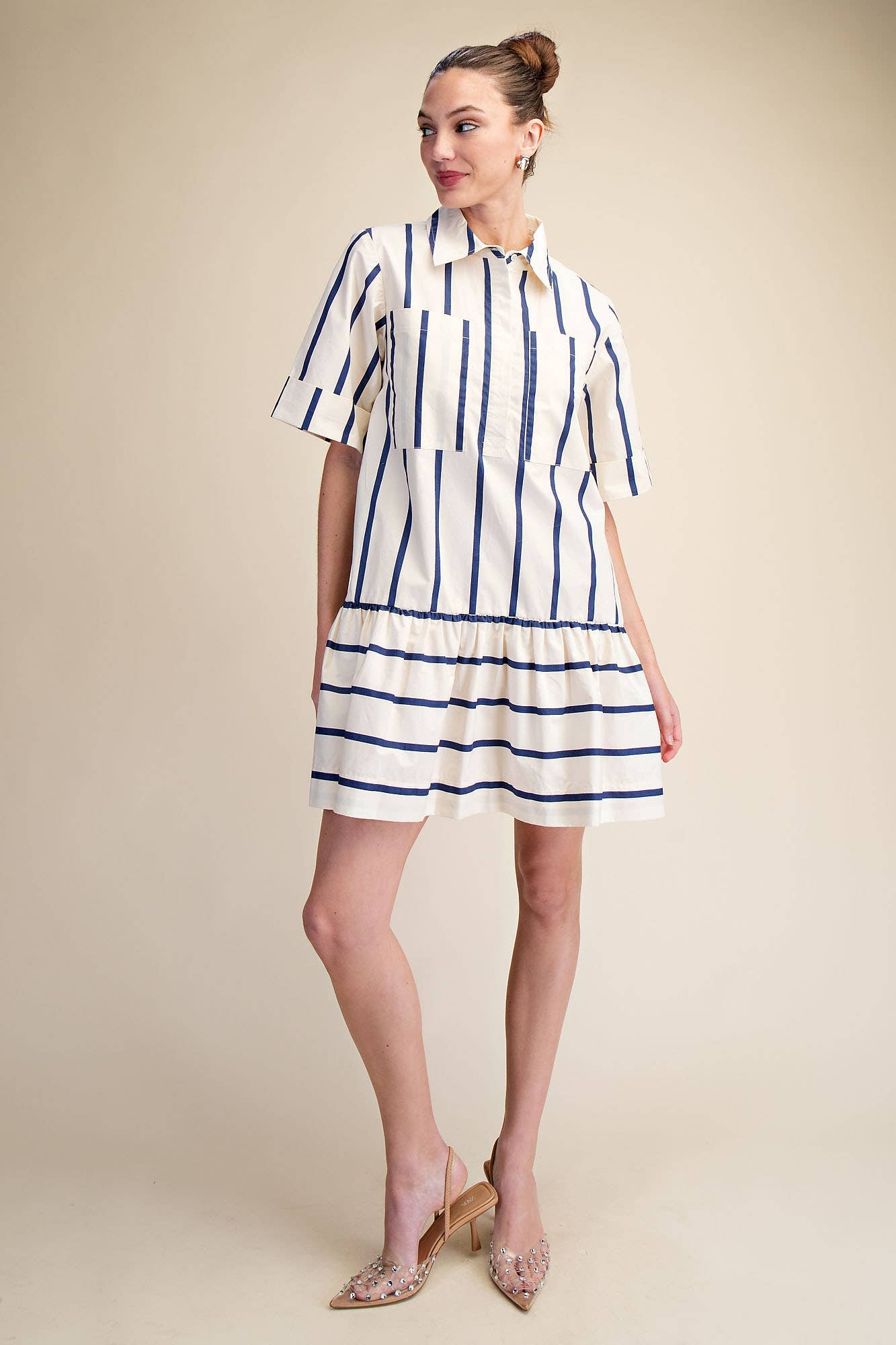 Marlowe Stripe Shirt Dress