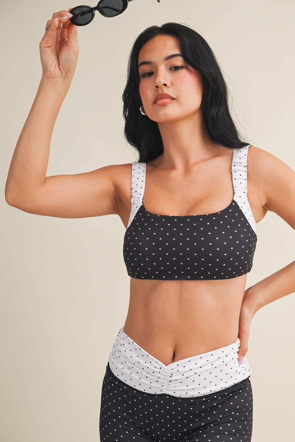 Piper Polka Dot Sports Bra
