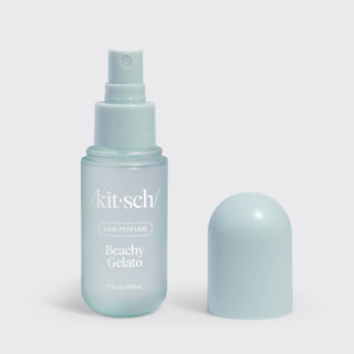 Kitsch Beachy Gelato hair perfume bottle on a light gray background