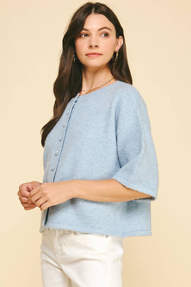 Southern Belle Button Sweater